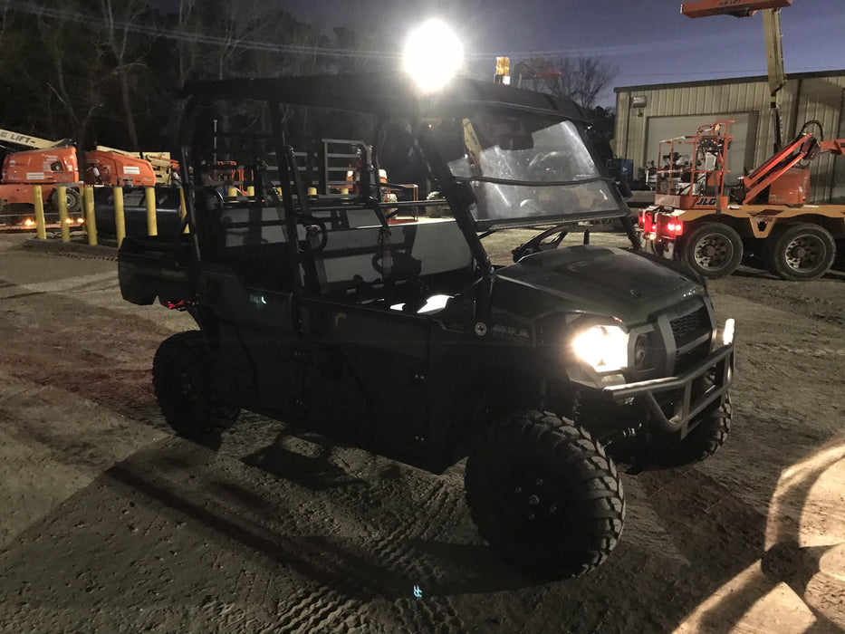 2019 Kawasaki Mule PRO-DXT Standard Options, Backup Alarm, Beacon, Plastic Hard Top, Poly Windshield, Horn Kit