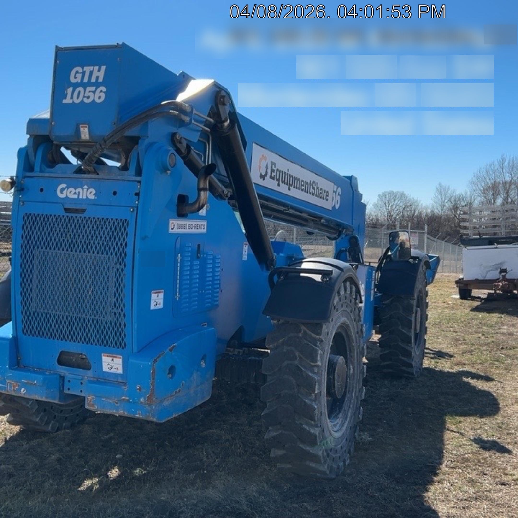 2018 Genie GTH-1056 Genie GTH-1056 w/Enclosed Cab w/HVAC, Work Lights, Solid Tires, Beacon, 60" Carriage and Forks