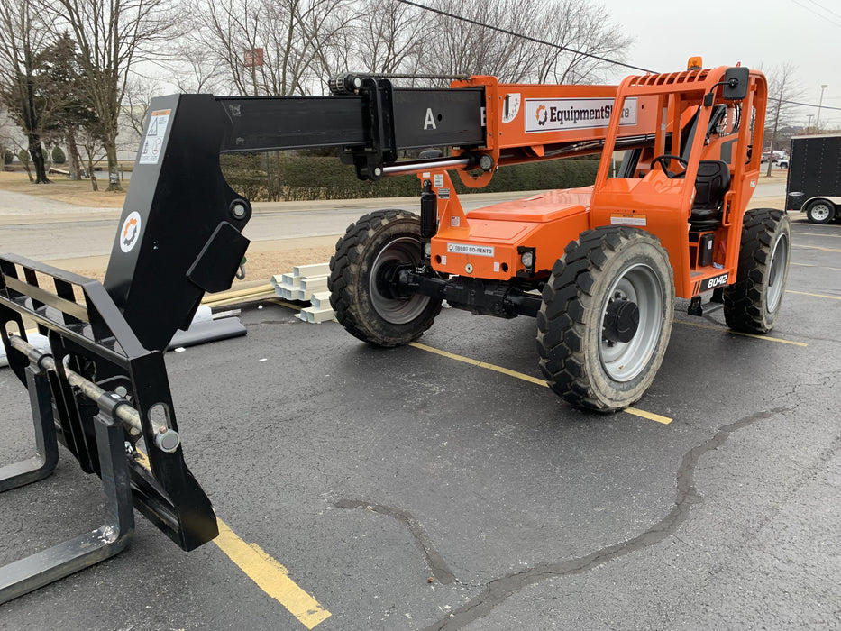 2020 Skytrak 8042 74 Hp, FF Tires, Work Lights, Beacon, Aux Hydraulics, Back up Alarm, Lifting Eye, ES Decals