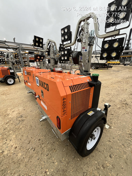 2024 Wanco WLTT-4MM4K Diesel, Deep Sea Controller, Shore Power Plug, Auto Start, (4) 350W LED Floodlights, 4kW Generator, 60 Gal Fuel Tank, 2" Ball, T3