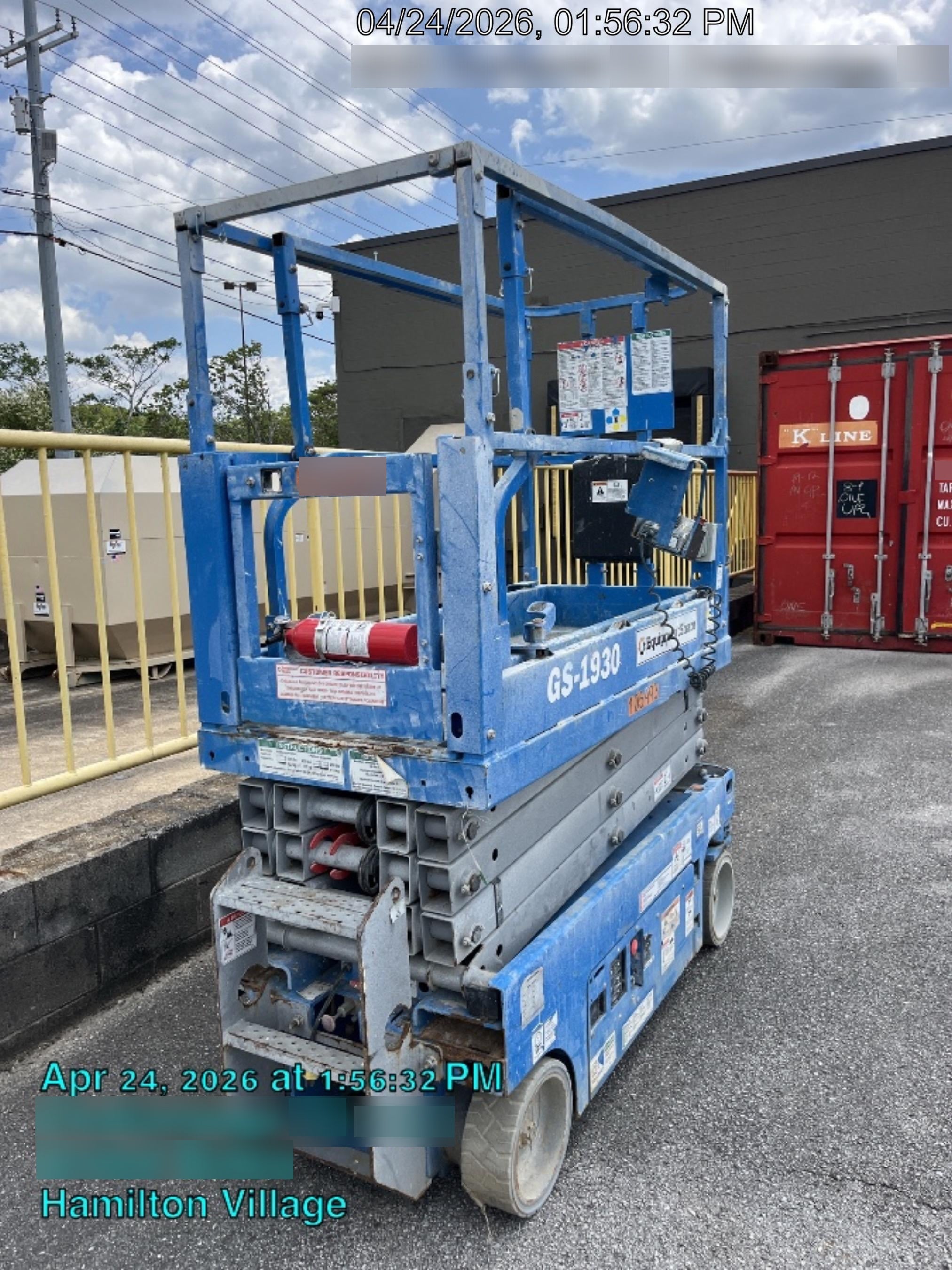 2020 Genie GS-1930 Solid Non Marking Tires, Beacon, Folding rails with half height swing gate