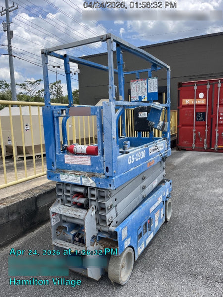 2020 Genie GS-1930 Solid Non Marking Tires, Beacon, Folding rails with half height swing gate