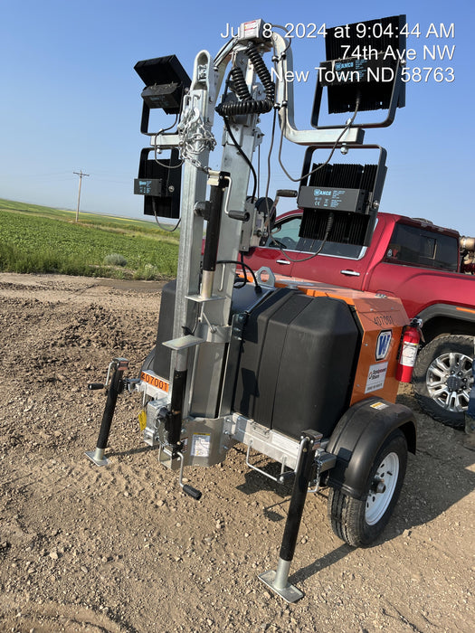 2024 Wanco WLTT-4MM4K Diesel, Deep Sea Controller, Shore Power Plug, Auto Start, (4) 350W LED Floodlights, 4kW Generator, 60 Gal Fuel Tank, 2" Ball, T3