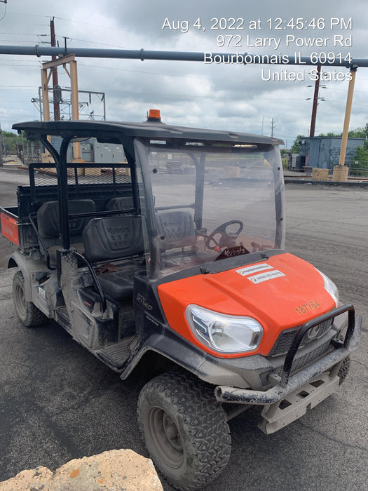 2022 Kubota RTV-X1140W-H Plastic Canopy, Windshield Acrylic Clear, LED Strobe Light, Wire Harness Kit, Back up Alarm