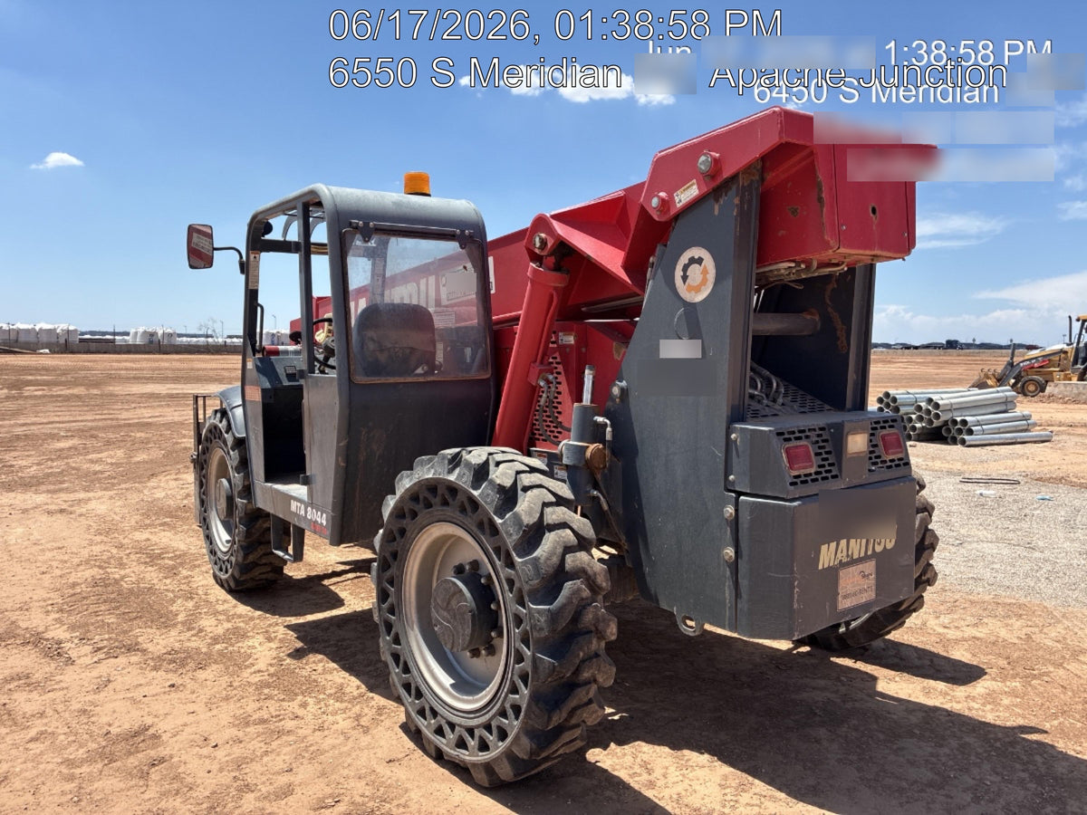 2018 Manitou MTA8044 MTA 8044 - 74 HP T4, Canopy, Worklights/Strobe, Beacon, 66" Carriage, 48" Forks, Solid Tires, Lift Hook, Aux Hydraulics