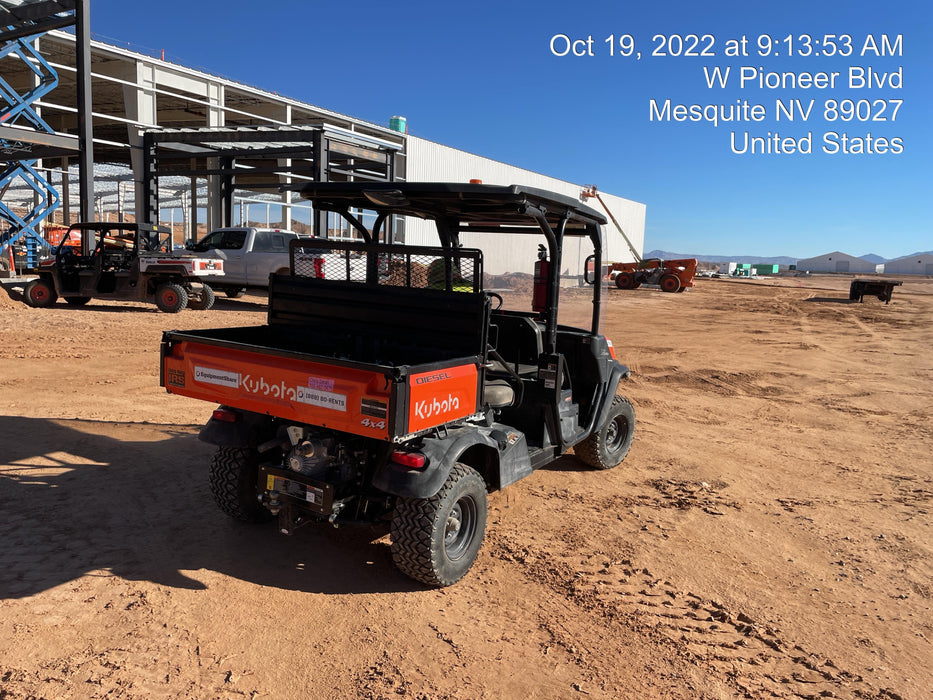 2022 Kubota RTV-X1140W-H Plastic Canopy, Windshield Acrylic Clear, LED Strobe Light, Wire Harness Kit, Back up Alarm