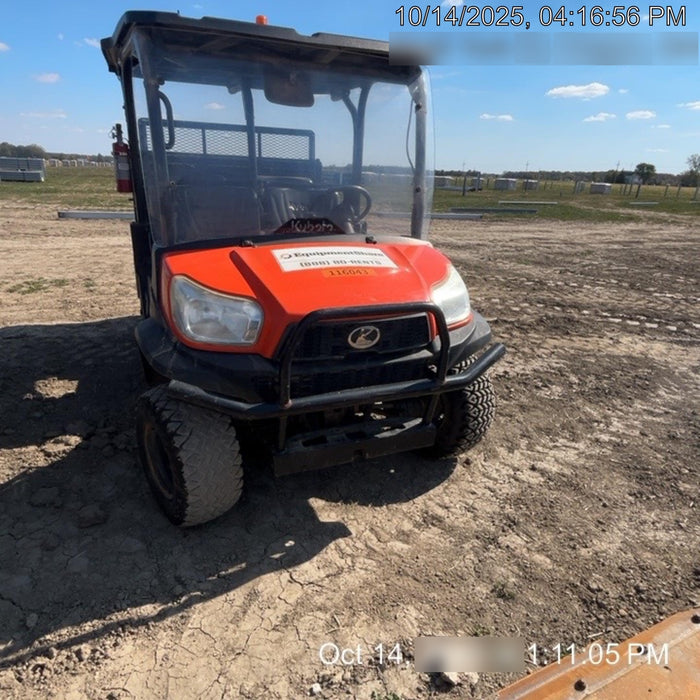 2020 Kubota RTV-X1140W-H 4WD, LED Strobe, Windshield Acrylic Clear, Plastic Canopy, Wire Harness Kit, Backup Alarm