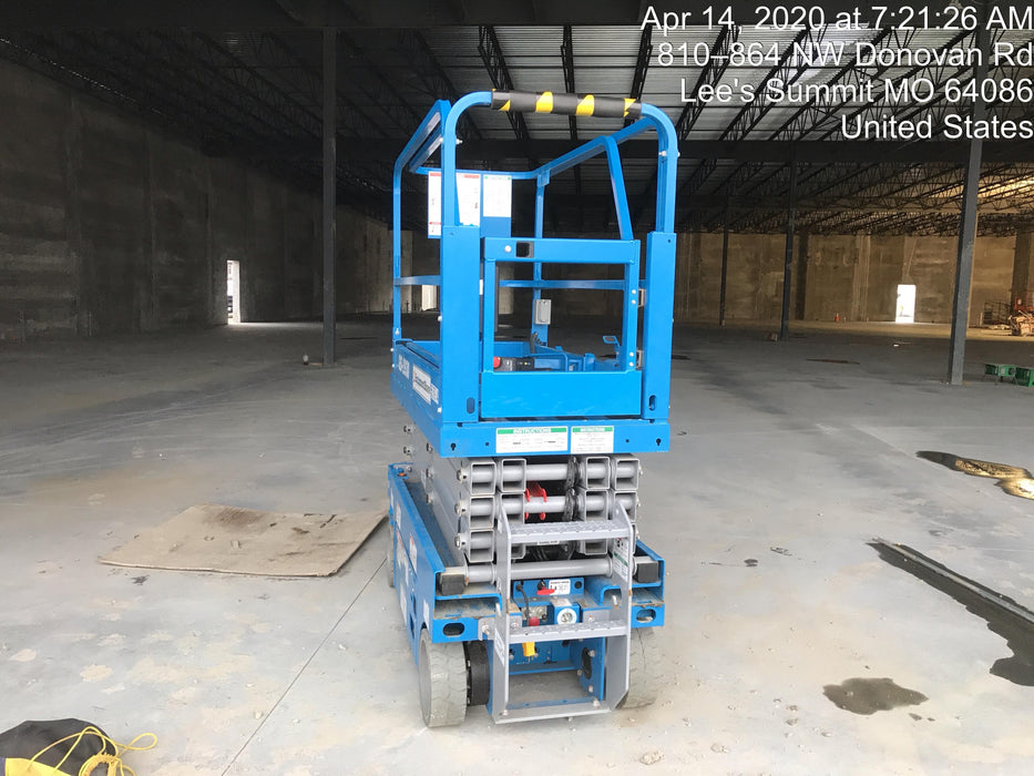 2020 Genie GS-1930 Solid Non Marking Tires, Beacon, Folding rails with half height swing gate