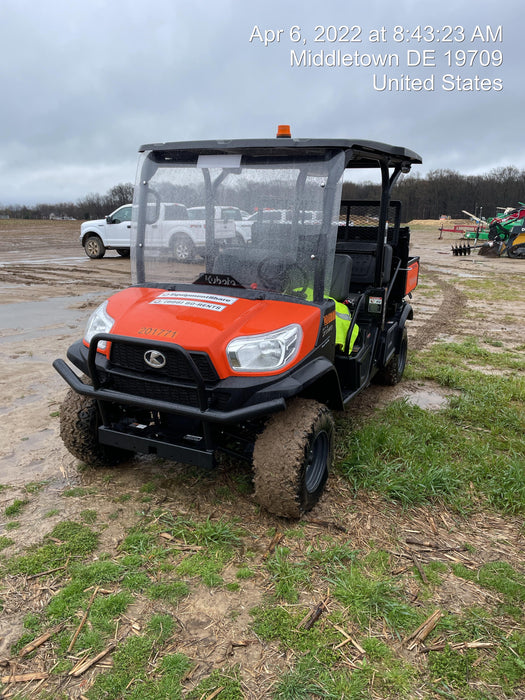 2022 Kubota RTV-X1140W-H Plastic Canopy, Windshield Acrylic Clear, LED Strobe Light, Wire Harness Kit, Back up Alarm