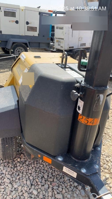 2022 Allmand NLV3GR (4) LED Light Fixture 350W, 23' Vertical Mast, 3kW Prime, Towable, ES Decals, T3