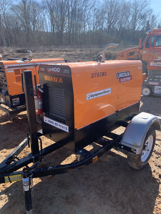 2022 Lincoln Electric LE400 Kubota V1505, Trlr, Cable Rack, Light Kit, ES Decals, T3