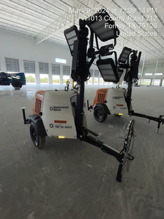 2024 Generac MLT2 Diesel, Flex Switch 120V Input, Powerzone Controller, 
(4) 320W LED Lights, 4kW Generator, 39.9 Gal Fuel Tank, 2" Ball, T3