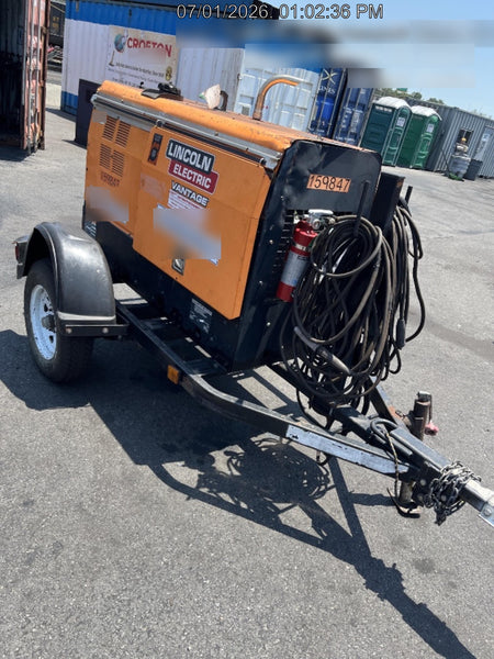 2021 Lincoln Electric Vantage 322 Vantage 322 Ready Pak 3 w/ Decals, ORANGE (includes trailer, cable rack, fender light kit) NO Telematics