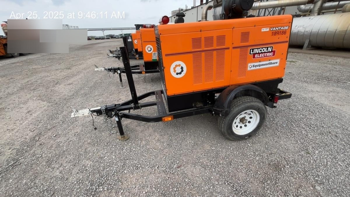 2021 Lincoln Electric Vantage 549X Ready Pak 3, ORANGE (includes trailer, cable rack, fender light kit)