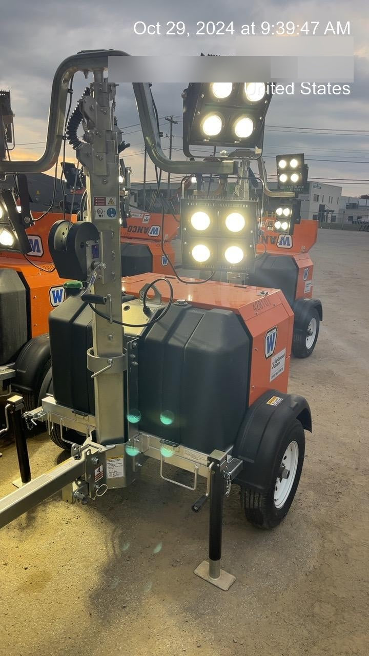 2024 Wanco WLTT-4MM4K Diesel, Deep Sea Controller, Shore Power Plug, Auto Start, (4) 350W LED Floodlights, 4kW Generator, 60 Gal Fuel Tank, 2" Ball, T3