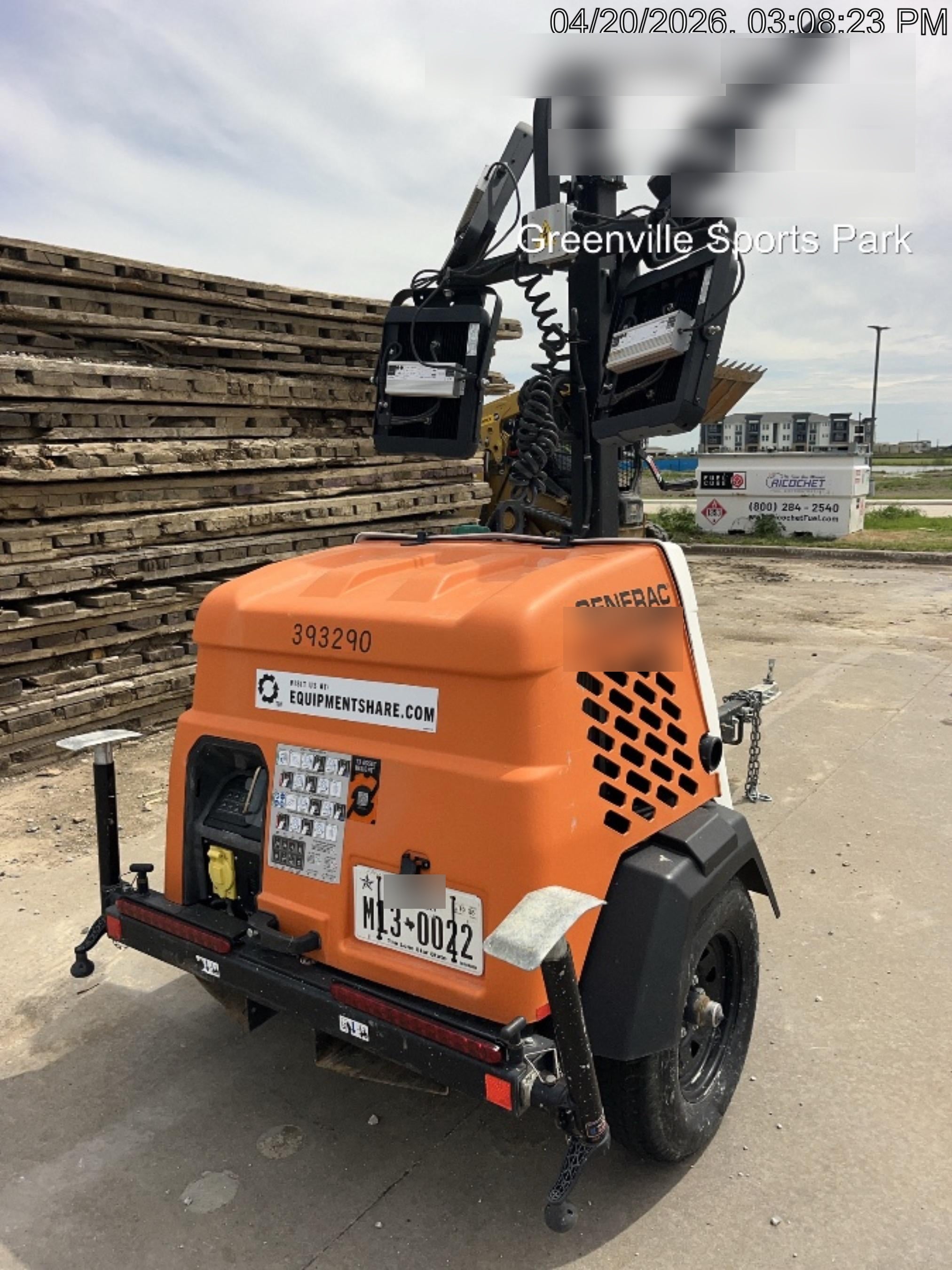 2024 Generac MLT2 Diesel, Flex Switch 120V Input, Powerzone Controller, 
(4) 320W LED Lights, 4kW Generator, 39.9 Gal Fuel Tank, 2" Ball, T3
