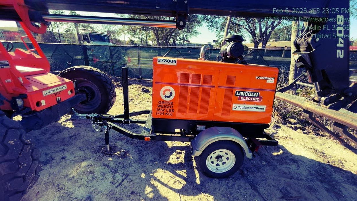 2022 Lincoln Electric Vantage 549X Crosslink Technology, Trailer Mounted, ES Decals, T3