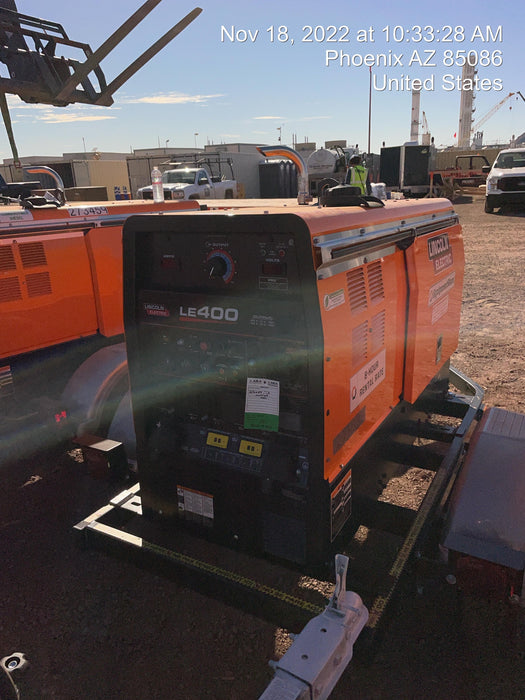 2022 Lincoln Electric LE400 Kubota V1505, Trlr, Cable Rack, Light Kit, ES Decals, T3