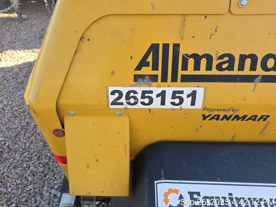 2022 Allmand NLV3GR (4) LED Light Fixture 350W, 23' Vertical Mast, 3kW Prime, Towable, ES Decals, T3