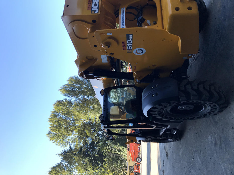 2020 JCB 510-56 Canopy, Solid Tires, Work Lights, Beacon, Aux Hydraulics, Back up Alarm, Lifting Eye, ES Decals