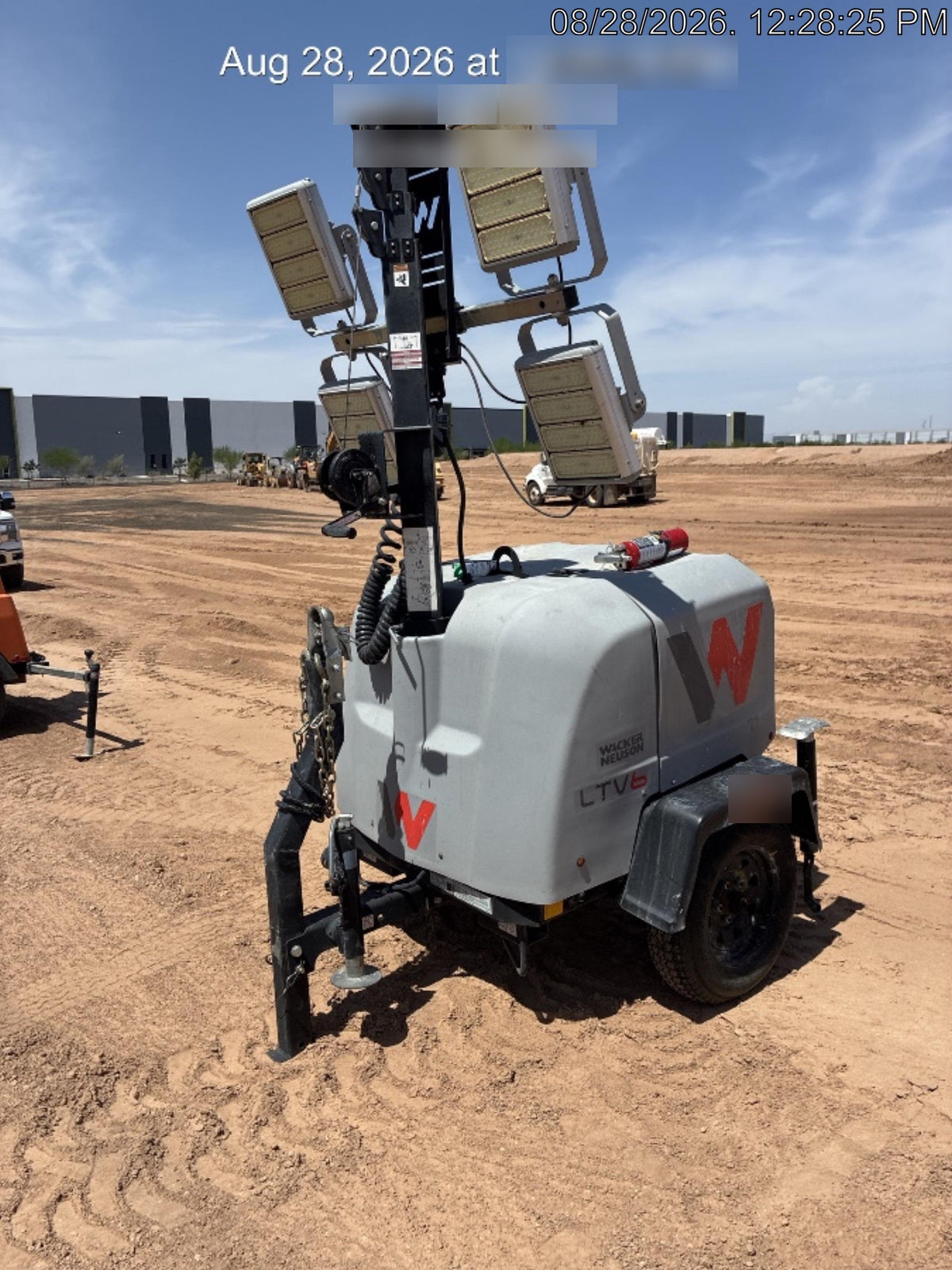2019 Wacker Neuson LTV6K-LED Standard LED Towable Light Tower w/None
