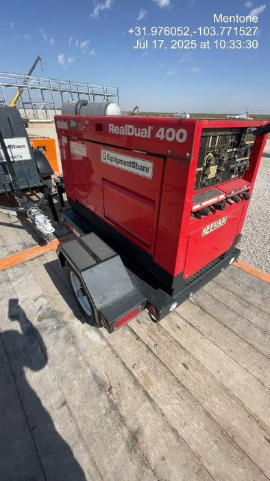 2022 Shindaiwa DGW400MDL Kubota D902 Engine, 23 HP, Dual Op Welder, Wire, Arc, Droop Stick, Tig, and CC Stick Functionality, Simulphase, 3 Phase and 1 Phase Gen Output, Single Axle NB Trlr, Slr Trckl Chrg 12V 12W, Fire Ext