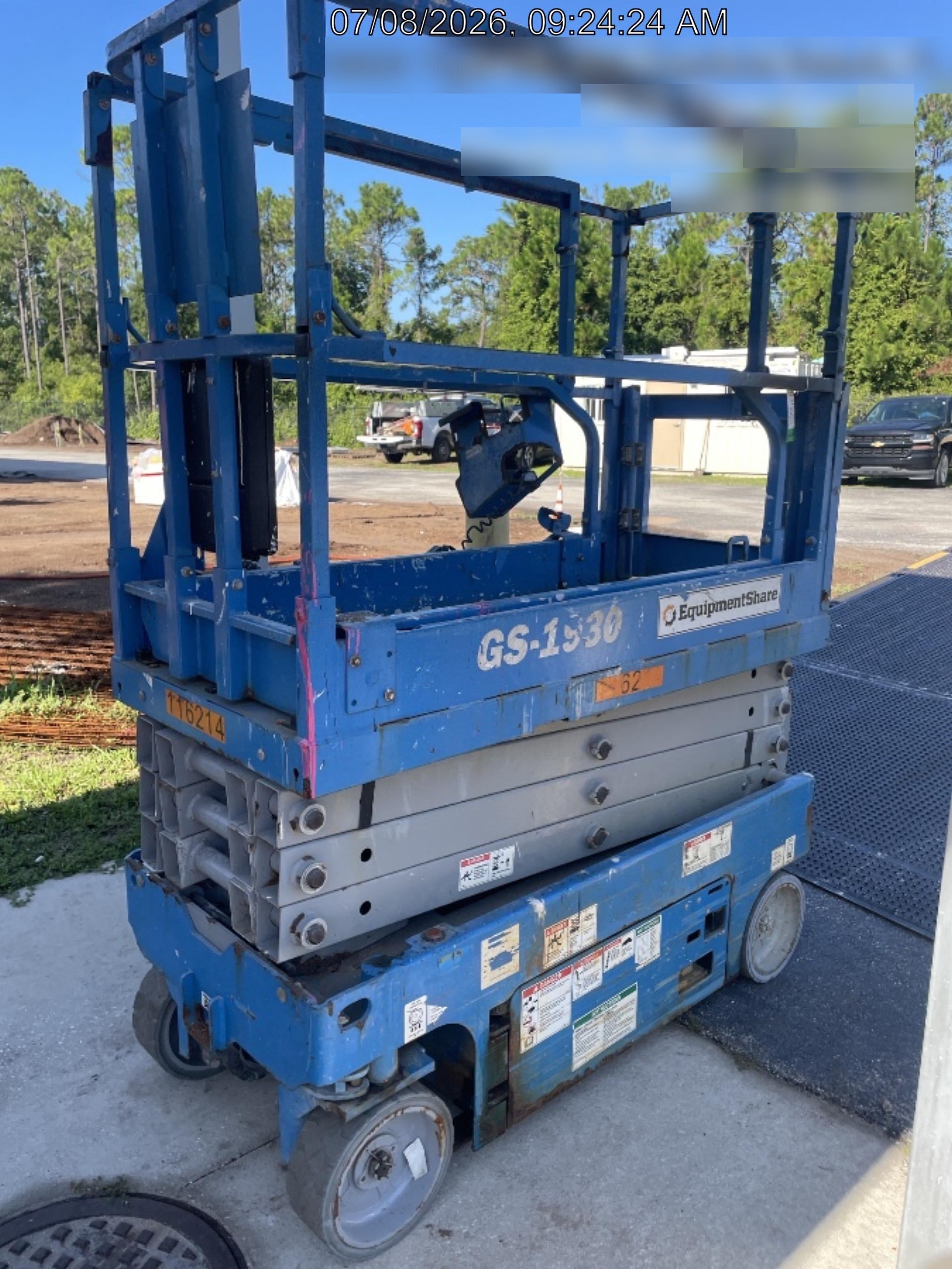 2020 Genie GS-1930 Solid Non Marking Tires, Beacon, Folding rails with half height swing gate