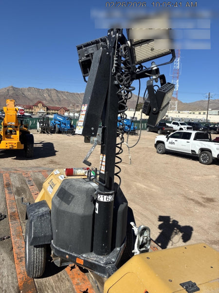 2022 Allmand NLV3GR (4) LED Light Fixture 350W, 23' Vertical Mast, 3kW Prime, Towable, Deep Sea L401, Leveling Jacks, Yanmar T4F 5.8hp