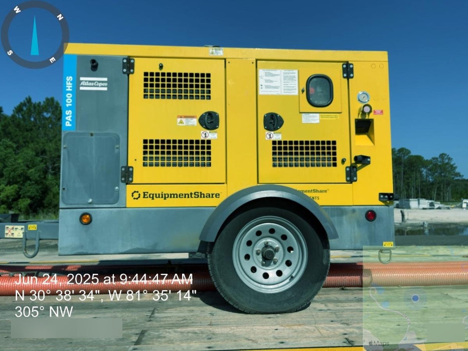 2021 ATLAS COPCO PAS 100 HF CS Enclosed