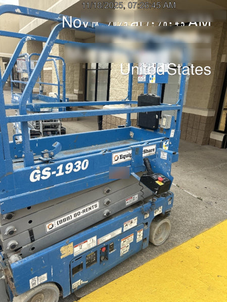 2020 Genie GS-1930 Fixed rails with chain entry gate - Pre A92.20