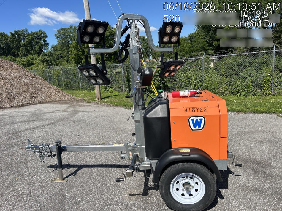 2024 Wanco WLTT-4MM4K Diesel, Deep Sea Controller, Shore Power Plug, Auto Start, (4) 350W LED Floodlights, 4kW Generator, 60 Gal Fuel Tank, 2" Ball, T3