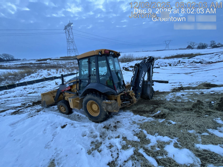 2020 John Deere 310LEP Cab/Heat/Air, 4WD, Standard Stick, Pilot Controls, 2 Way Hydraulics, TAG Manual QC