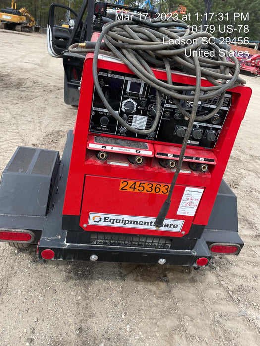 2022 Shindaiwa DGW400MDL Kubota D902 Engine, 23 HP, Dual Op Welder, Wire, Arc, Droop Stick, Tig, and CC Stick Functionality, Simulphase, 3 Phase and 1 Phase Gen Output, Single Axle NB Trlr, Slr Trckl Chrg 12V 12W, Fire Ext