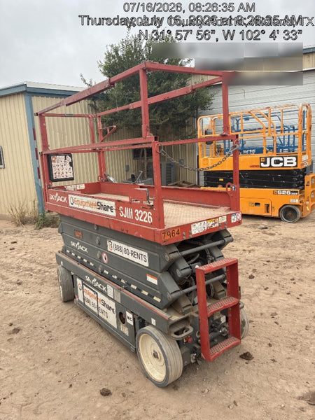 2018 Skyjack SJIII-3226 Skyjack SJIII3226 Scissor Lift w/Trojan Batteries
