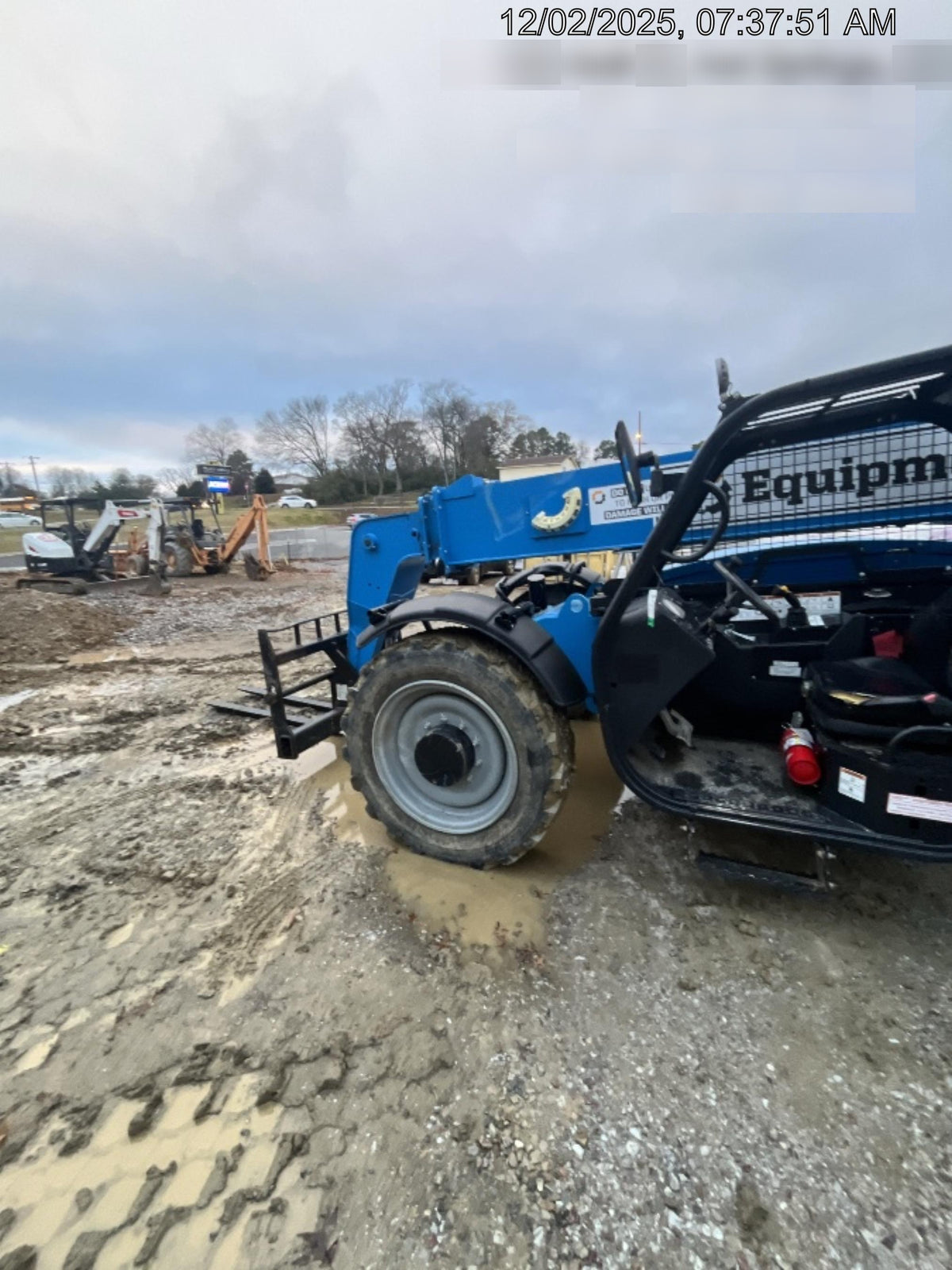 2019 Genie GTH-844 Canopy, Solid RT Tires, LED Work Lights, Beacon 60" QA Carriage, 48" Forks