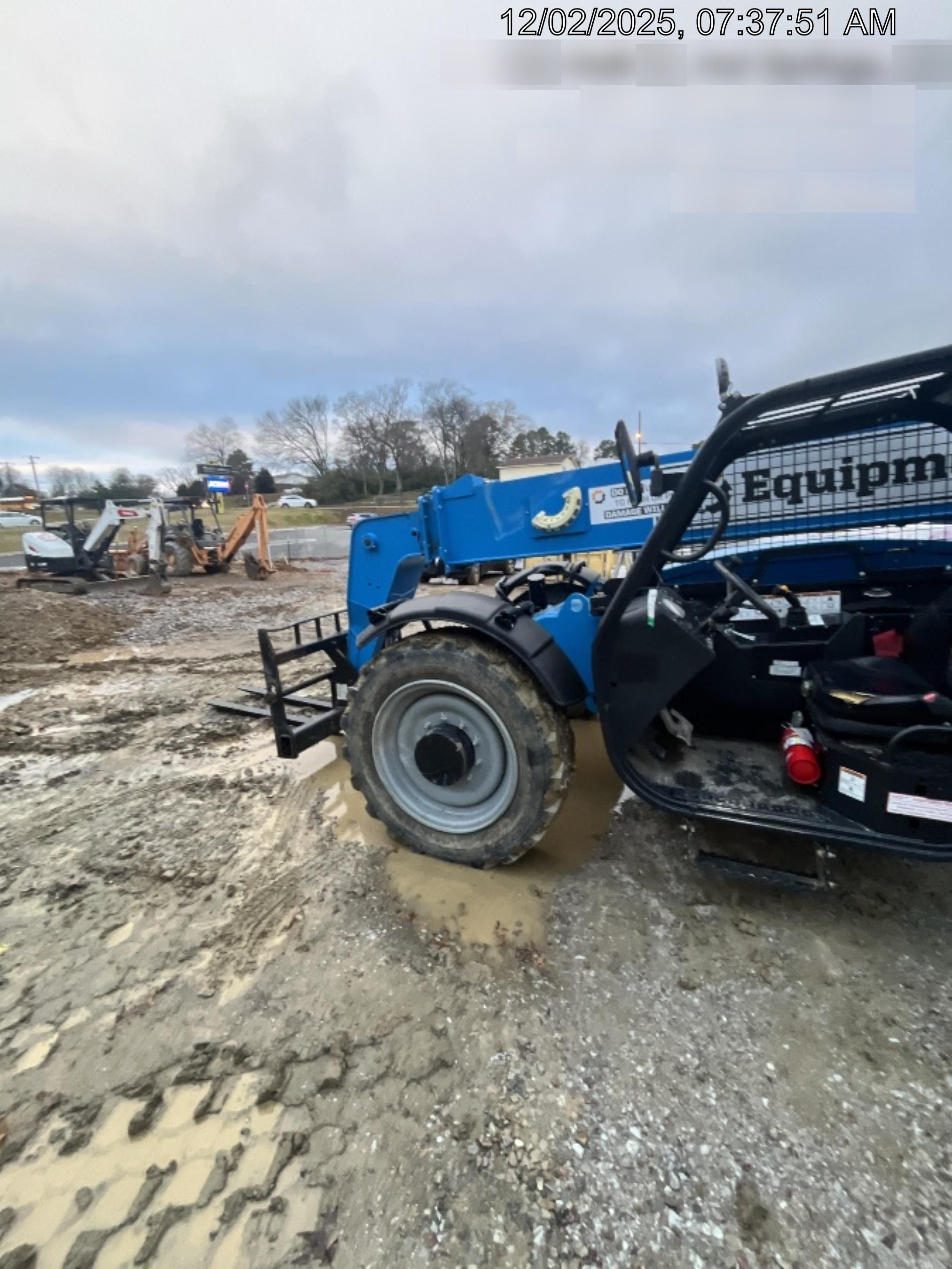 2019 Genie GTH-844 Canopy, Solid RT Tires, LED Work Lights, Beacon 60" QA Carriage, 48" Forks