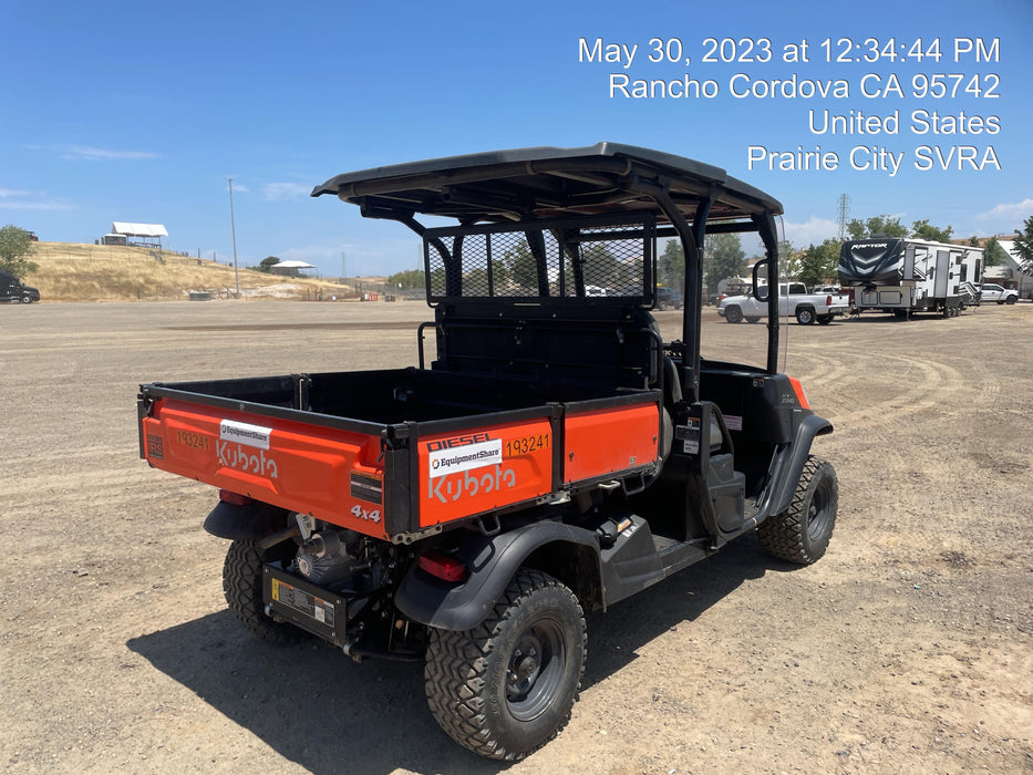 2021 Kubota RTV-X1140W-H Plastic Canopy, Windshield Acrylic Clear, LED Strobe Light, Wire Harness Kit, Back up Alarm
