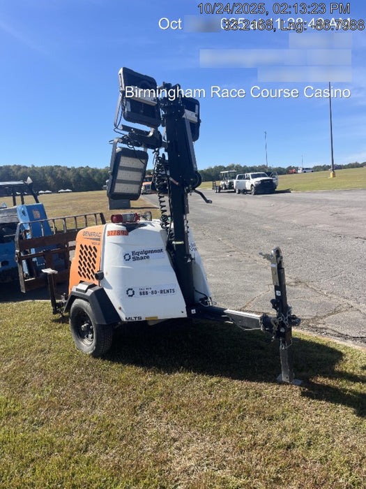2023 Generac MLT2 Diesel, Flex Switch 120V Input, Powerzone Controller, 
(4) 320W LED Lights, 4kW Generator, 39.9 Gal Fuel Tank, 2" Ball, T3