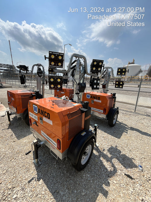 2024 Wanco WLTT-4MM4K Diesel, Deep Sea Controller, Shore Power Plug, Auto Start, (4) 350W LED Floodlights, 4kW Generator, 60 Gal Fuel Tank, 2" Ball, T3