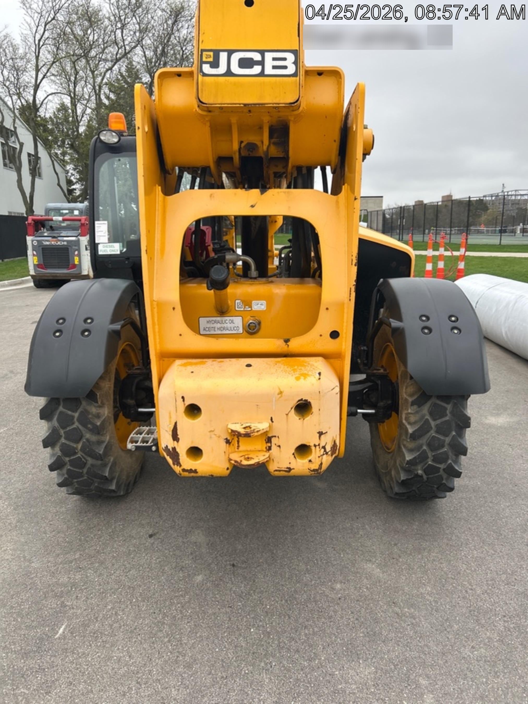 2019 JCB 506-36 Canopy, 74 HP, FF Tires, STD Worklight, Beacon, Aux Hydraulics, Lifting Eye, Back up Alarm 48" Carriage/48" Forks