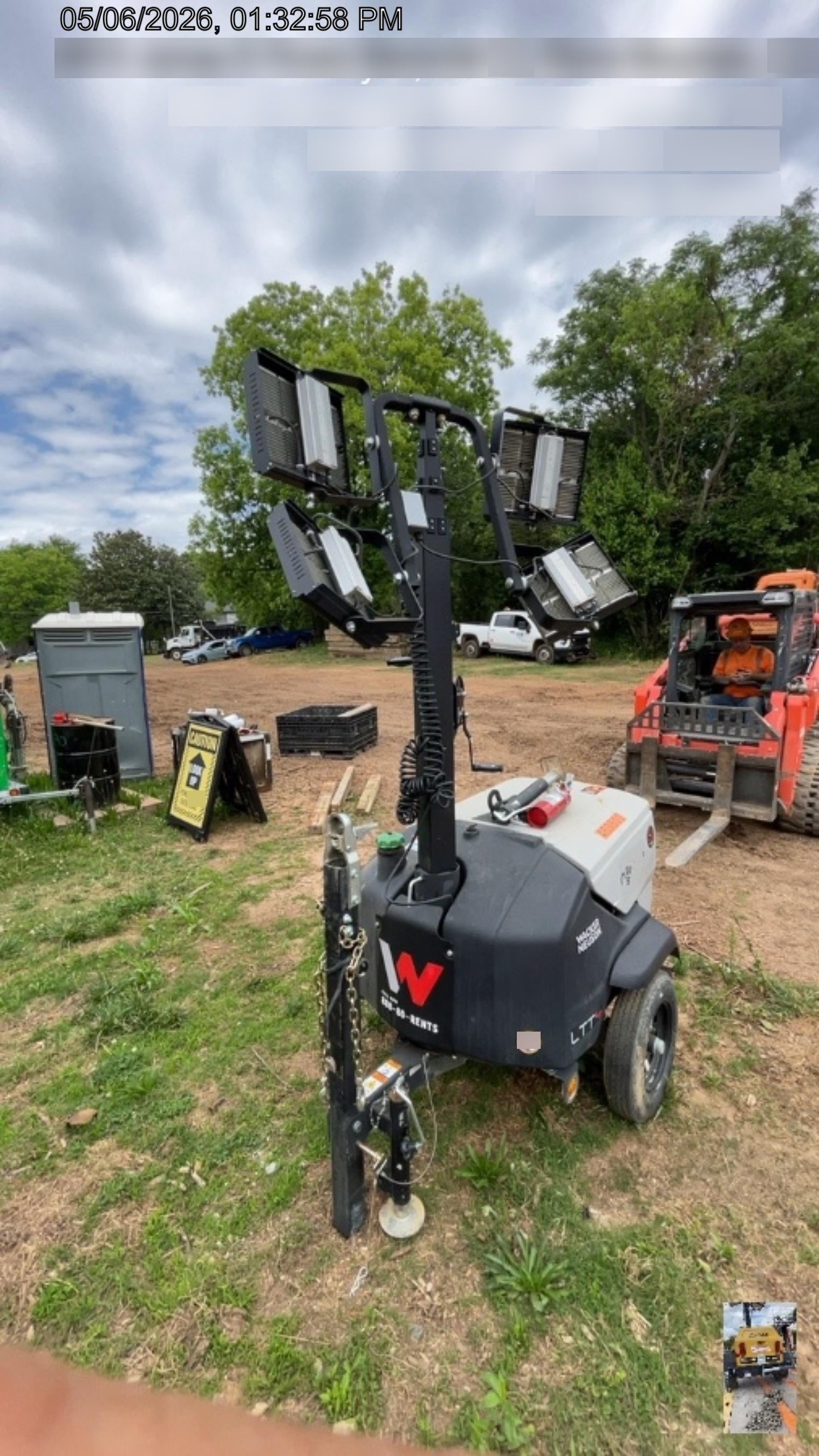 2024 Wacker Neuson LTT4 Diesel, Kohler KDW702, Deep Sea Controller, Auto Start, LED 320W, Bypass Outlet, T3