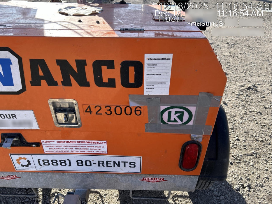 2024 Wanco WLTT-4MM4K Diesel, Deep Sea Controller, Shore Power Plug, Auto Start, (4) 350W LED Floodlights, 4kW Generator, 60 Gal Fuel Tank, 2" Ball, T3