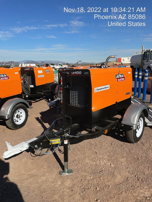 2022 Lincoln Electric LE400 Kubota V1505, Trlr, Cable Rack, Light Kit, ES Decals, T3