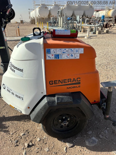 2023 Generac MLT2 Diesel, Flex Switch 120V Input, Powerzone Controller, (4) 320W LED Lights, 4kW Generator, 39.9 Gal Fuel Tank, 2" Ball, T3