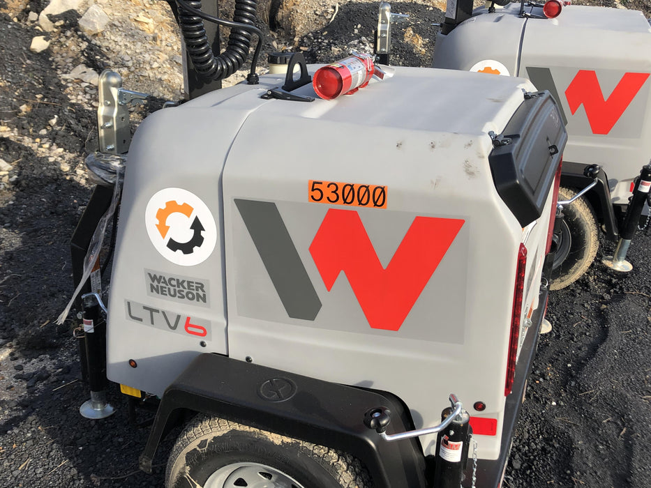 2019 Wacker Neuson LTV6L-MH Wacker Neuson LTV6L Mobile Light Tower w/Fuel Level Sensor Installed