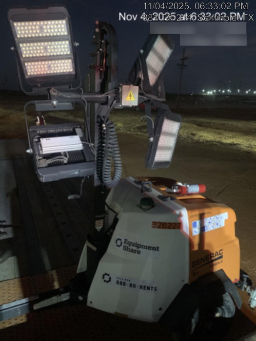 2023 Generac MLT2 Diesel, Flex Switch 120V Input, Powerzone Controller, (4) 320W LED Lights, 4kW Generator, 39.9 Gal Fuel Tank, 2" Ball, T3