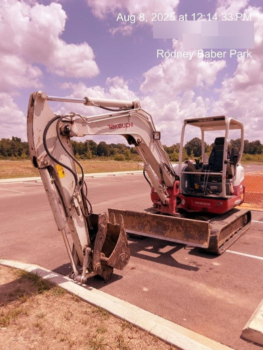 2019 Takeuchi TB260 Takeuchi TB260 Canopy w/Rubber Tracks, Auxiliary Hydraulics, Standard Blade, Manual QC