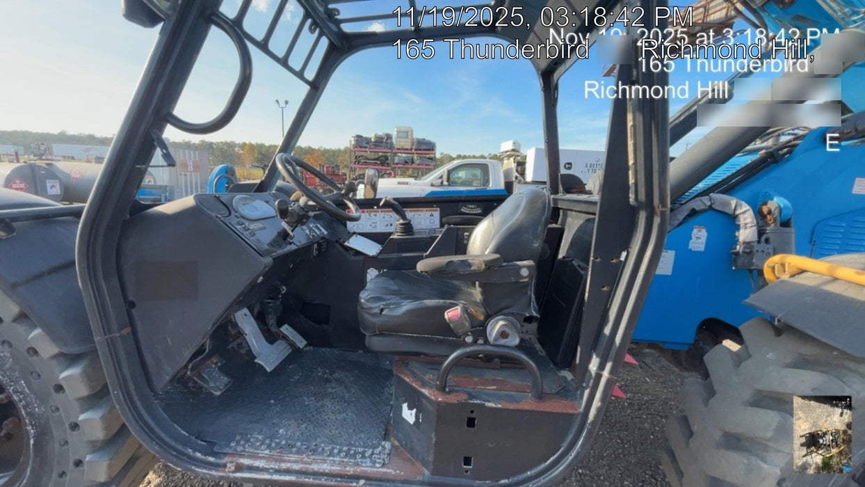 2019 Genie GTH-1056 Canopy, Solid RT Tires, LED Work Lights, Beacon 60" QA Carriage, 60" Forks