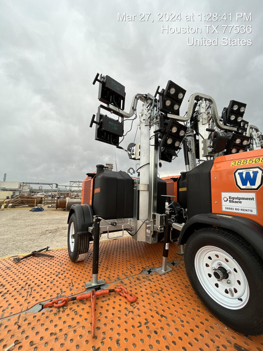 2024 Wanco WLTT-4MM4K Diesel, Deep Sea Controller, Shore Power Plug, Auto Start, (4) 350W LED Floodlights, 4kW Generator, 60 Gal Fuel Tank, 2" Ball, T3