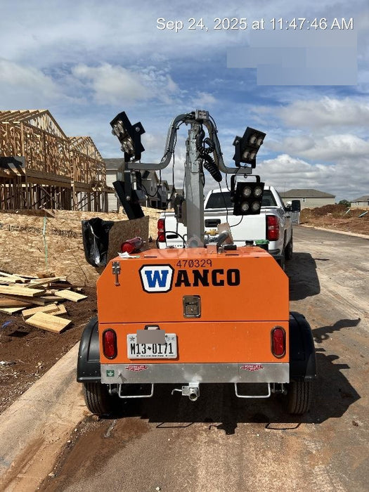 2024 Wanco WLTT-4MM4K Diesel, Deep Sea Controller, Shore Power Plug, Auto Start, (4) 350W LED Floodlights, 4kW Generator, 60 Gal Fuel Tank, 2" Ball, T3